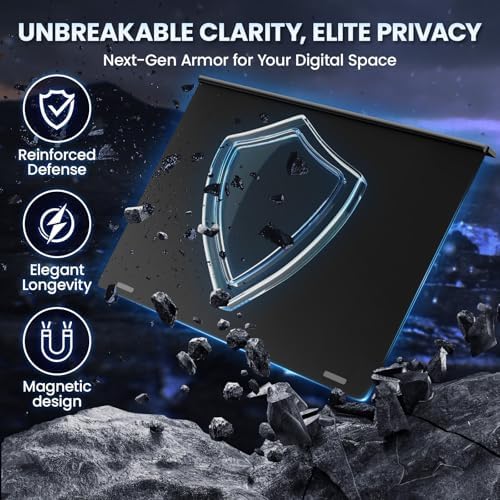 Magnetic Privacy Screen for 32 Inch Flat Computer Monitor 16:9 Aspect Ratio,32in Removable Anti Glare Filter,Blue Light Blocking Privacy Shield Eye Protection,Hanging Anti Spy Desktop PC Protector - Image 5
