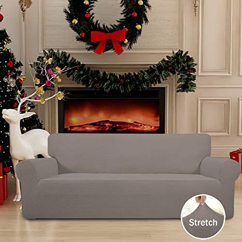 Easy-Going Stretch Couch Covers for Sofa Washable Large Taupe - Image 2