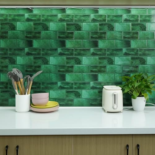 STICKGOO 10-Sheet Subway Tile Peel and Stick Backsplash, Self Adhesive Vinyl Wall Tiles, Stick on Backsplash for Kitchen and Bathroom(Thicker Design) - Image 6