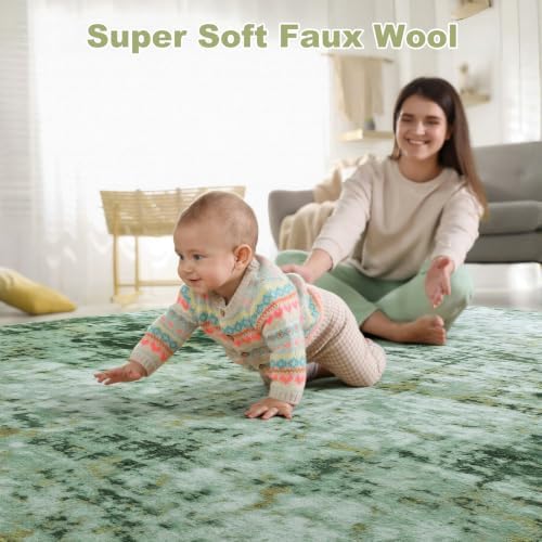 Modern Abstract 3x5 Rug, Non Slip Entryway Rug, Washable Dorm Rugs - Image 6