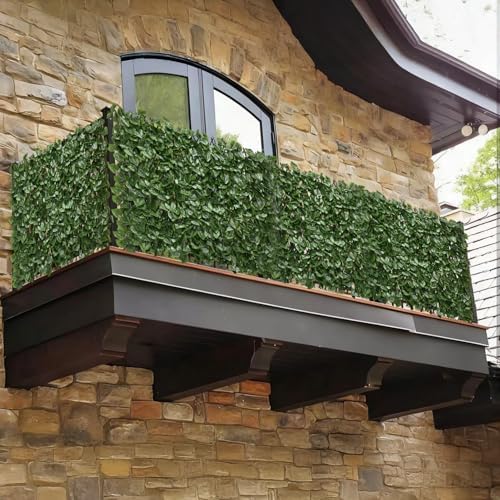 Expandable Fence Privacy Screen for Balcony Patio Outdoor,Decorative Faux Ivy Fencing Panel,Artificial Hedges (Single Sided Leaves)…2 - Image 7