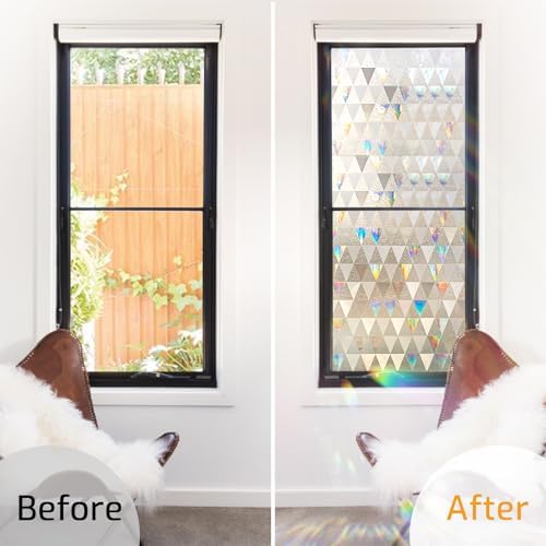 LUTE Window Privacy Film Decorative, Stained Glass Cling, 23.6" x 78.7" - Image 6