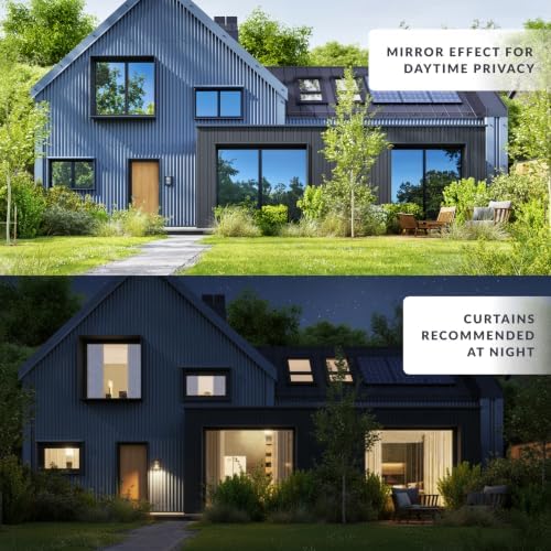 Black Energy Window Film by Artscape - Reflective Heat Reduction Film, Static Cling, One-Way Privacy, Reflective, Easy DIY Installation - 47.25 x 78 Inch - Image 7
