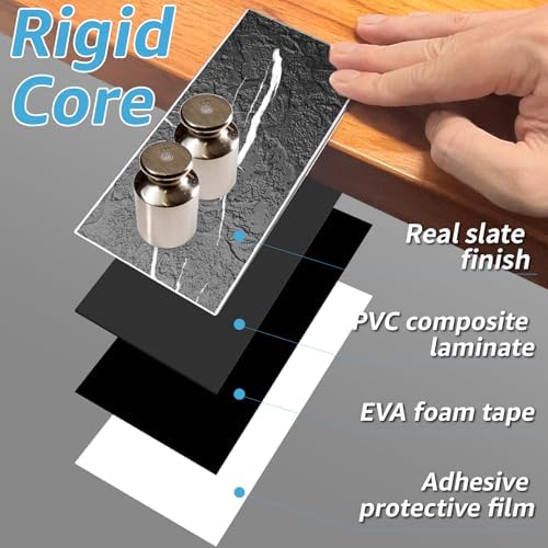 Art3d 102-Pack Peel and Stick Backsplash on Subway Tile, Black Marble - Image 4