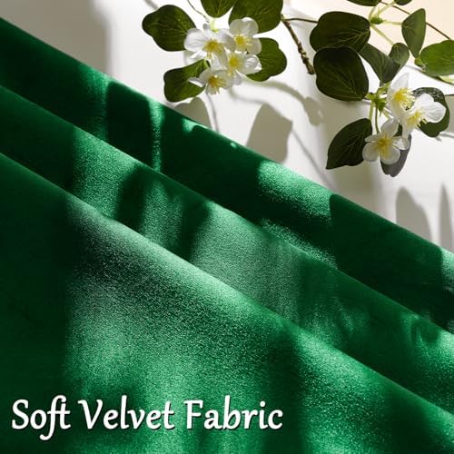 GIGIZAZA Green Velvet Pillow Covers 20x20 Decorative Pillows Pack of 2 - Image 5