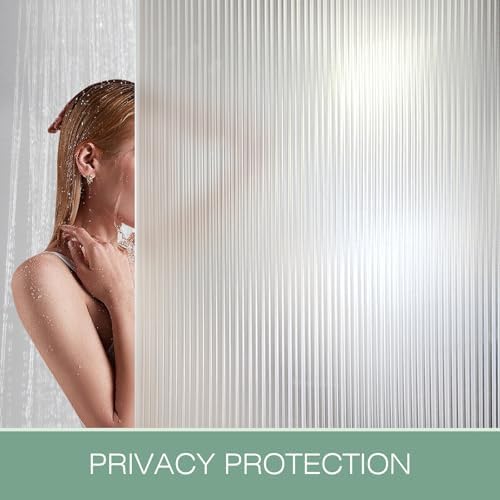 STATINT Reeded Glass Privacy Window Film,3D Frosted, 35.4in x 6.5ft - Image 5