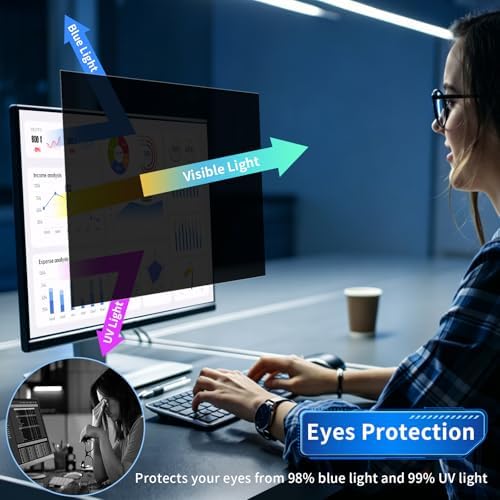 2 Pack 22 Inch Privacy Screen Filter for 16:10 Curved and Flat - Image 5