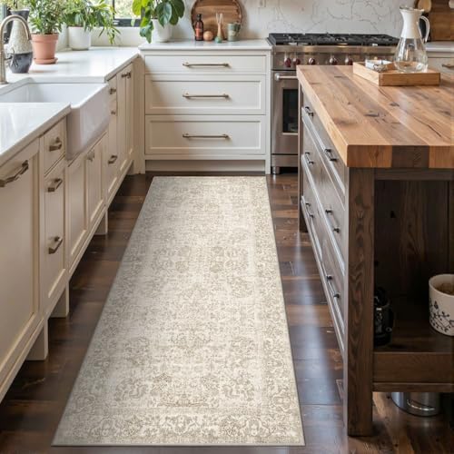 Rugxara 2x6 Brown Hallway Runner Rug,Non Slip Vintage Rug - Image 2