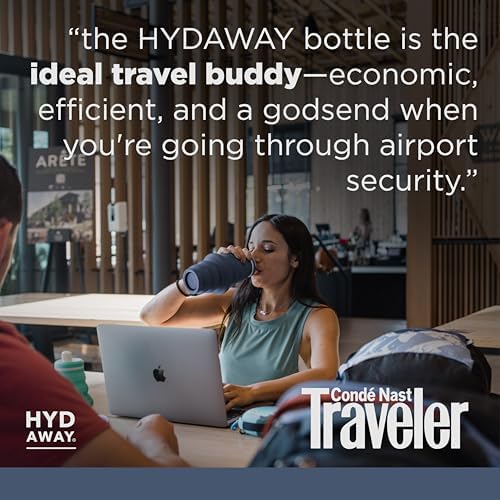 HYDAWAY 25oz Collapsible Water Bottle, Packable Leakproof for Travel - Image 6