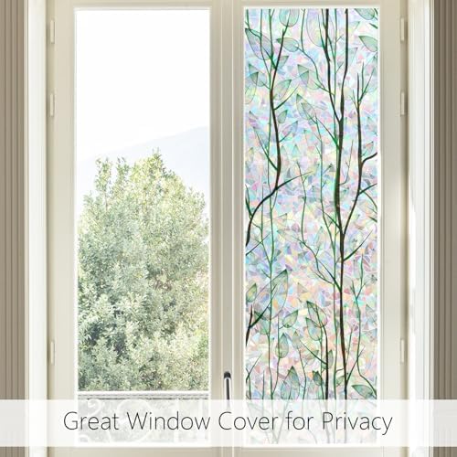 LEMON CLOUD Rainbow Window Privacy Film with Tools, 35.4" x 78.7" - Image 4