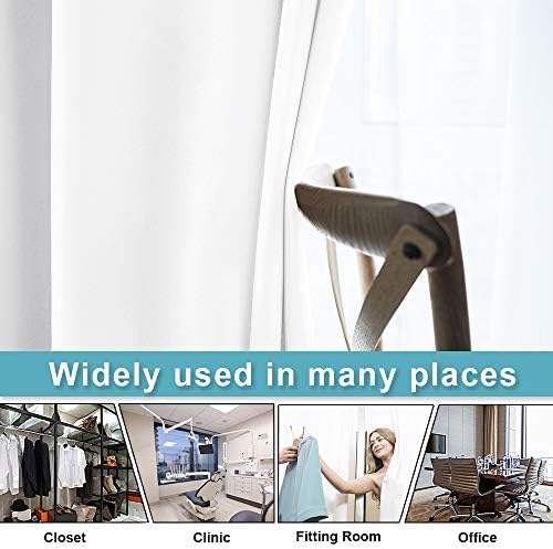 RYB HOME White Curtains 84 inches Long for Shared Bedroom Living Room Dorm - Image 3