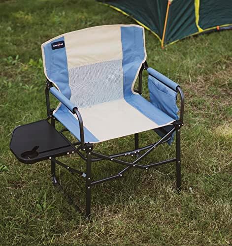 SUNNYFEEL Oversized Camping Chair Portable Directors Chairs with Side Table - Image 2