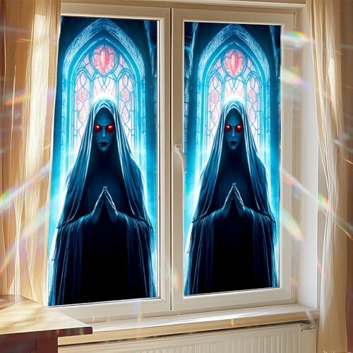 HOMETITUTE Gothic Horror Halloween Privacy Window Cling 17.7x39.3 PVC - Image 7