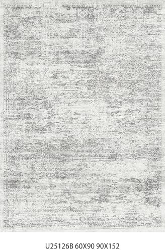 Washable Area Rugs 8x10 for Living Room: Grey Vintage Large Soft Low Pile Carpet for Bedroom Dining Room Boho Farmhouse Non-Slip Stain Resistant Throw Area Rugs for Indoor, Home Decor,Pet-Friendly by BYYVOORugsforYourHome