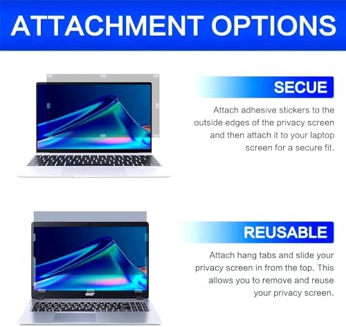 11.6 Inch 16:9 Computer Privacy Screen Filter for Monitor - Privacy Shield and Anti-Glare Protector - Image 4