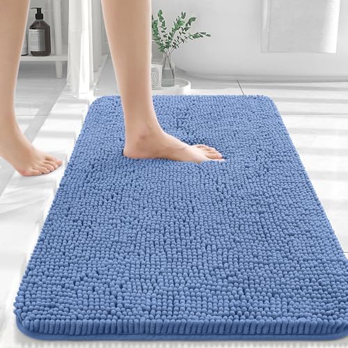 OLANLY Bathroom Rugs 36x24, Extra Soft Absorbent Chenille Bath Rugs - Image 2