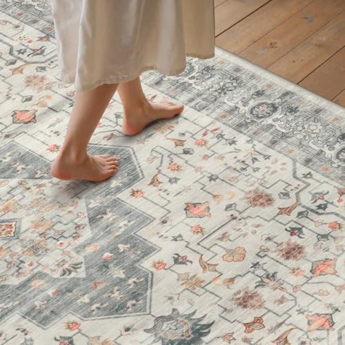 Rugxara 8x10 Area Rugs,Large Rugs for Living Room(Oange) - Image 4