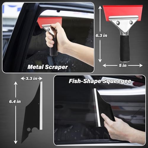 DIYSELF 20 Pcs Car Window Tint Kit with Squeegee and Tinting Tools - Image 3