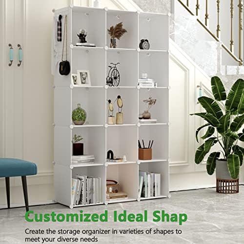 C&AHOME 16 Cube Storage Organizer Cube Shelves Units Storage Cubes, Milky - Image 6
