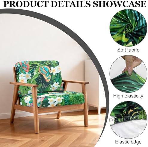 4 Pcs Outdoor Cushion Covers, Patio Sofa Cushion Covers Replacement - Image 3