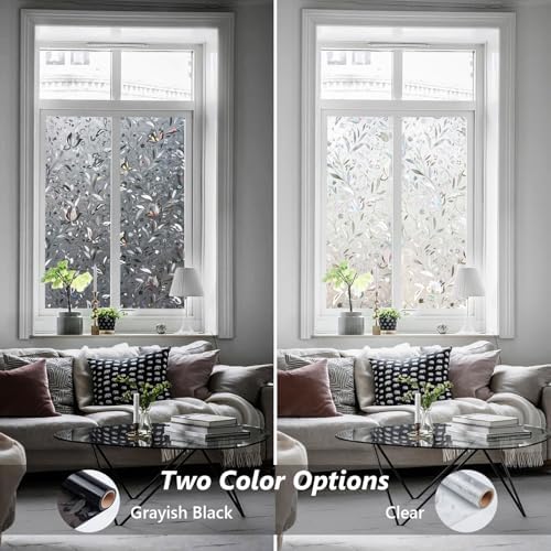 Kromapolis Window Privacy Film, Stained Glass, Grayish Black 11.8″ x 157.4″ - Image 5