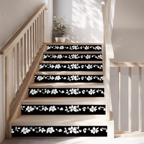 IVN Wallpaper Border Peel and Stick Wall White Cherry Blossom 4x196 Inch - Image 4