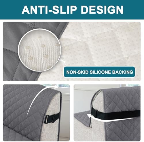 Turquoize 100% Waterproof Futon Cover Slipcover Armless Sofa Protector - Image 4