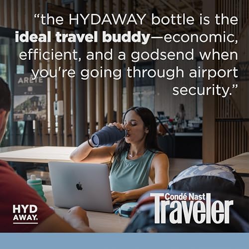 HYDAWAY 25oz Collapsible Water Bottle, Packable Leakproof for Travel - Image 6