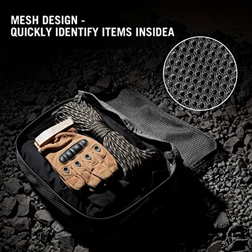 PETAC GEAR 3 PCS Tactical Modular Packing Cubes, Large Capacity Mesh Storage Bag,Outdoor Travel Organize Storage Pouches Bags. - Image 5