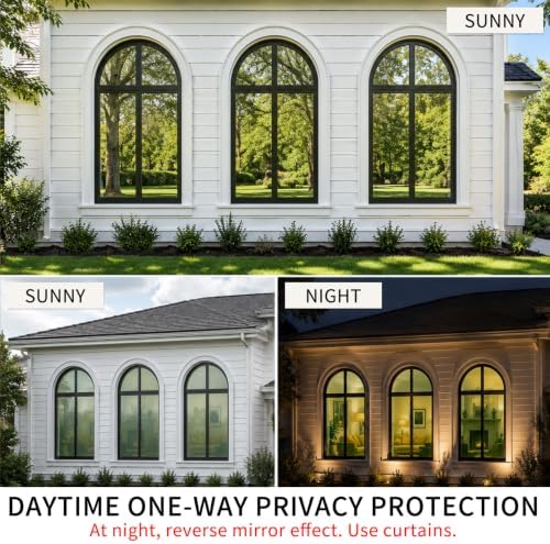 FILMGOO One Way Privacy Window Film Heat Control Mirror Tint 17.5inx7.8ft - Image 2