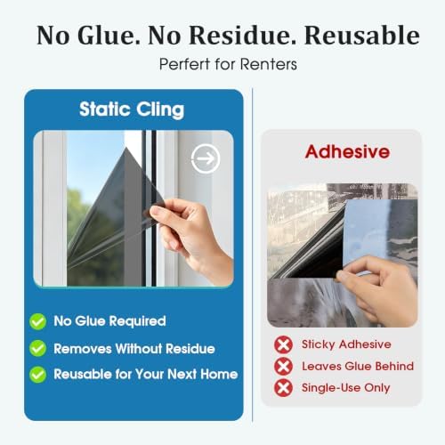 Coavas One Way Privacy Window Film with 3 Tool, 35.4" x 78.7" - Image 6