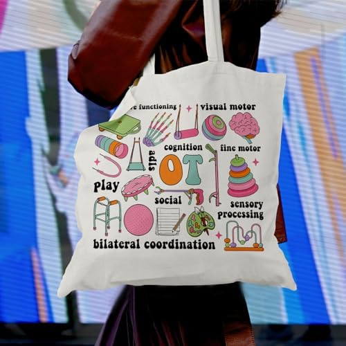 Occupational Therapy Canvas Tote - Mental Health, OT Appreciation Bag for Women - Image 2