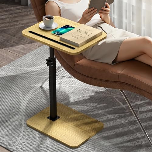 360° Swivel Sofa Side Table for Couch, Set of 2 - Image 3