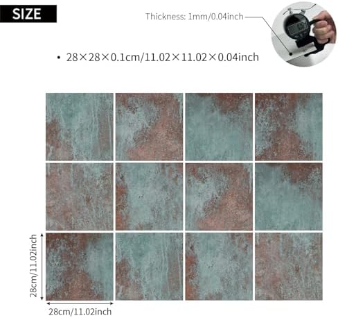 LiveInUrban Flat Metal Wall Panels Rustic Finish for Kitchen- Bronze - Image 4