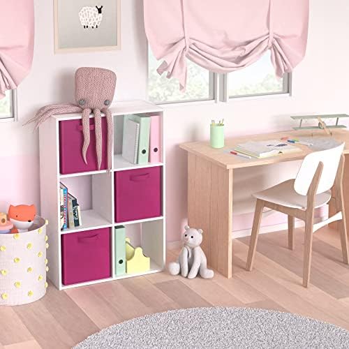 ClosetMaid Cubeicals 6 Cube Storage Shelf Organizer Bookshelf, Stackable, Vertical or Horizontal, Easy Assembly, Wood, White Finish - Image 2