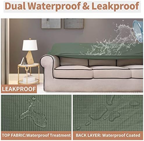 Easy-Going 100% Waterproof Oversized Loveseat Cover, Couch Cover for Sofa - Image 3