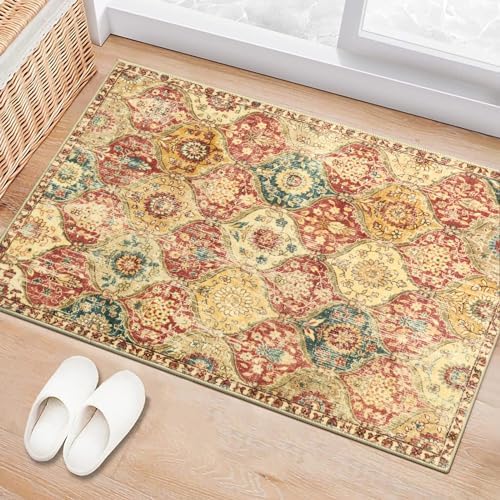 Lahome Moroccan Washable Rug, 2x3 Bathroom Rugs for Kitchen Entryway by Lahome