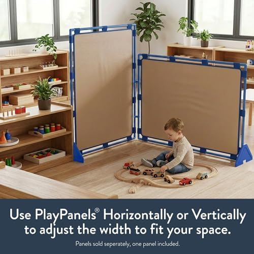 Children's Factory PlayPanel Room Divider 59.5" x 47.5", Almond - Image 2