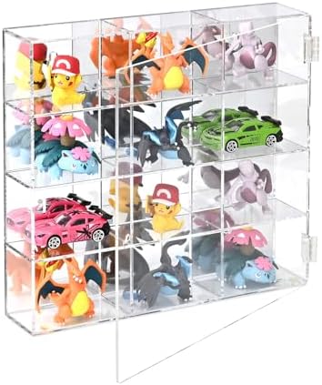 Ikee Design Acrylic Mirrored Back 12 Compartment Organizer Display Case by IkeeDesign