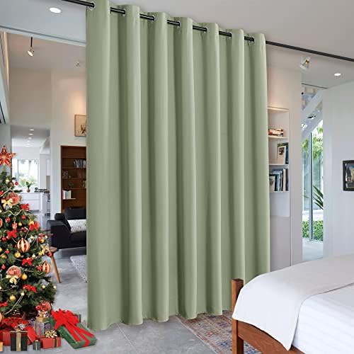 RYB HOME Privacy Curtain for Sliding Glass Door Basement Bedroom Closet by RYBHOME