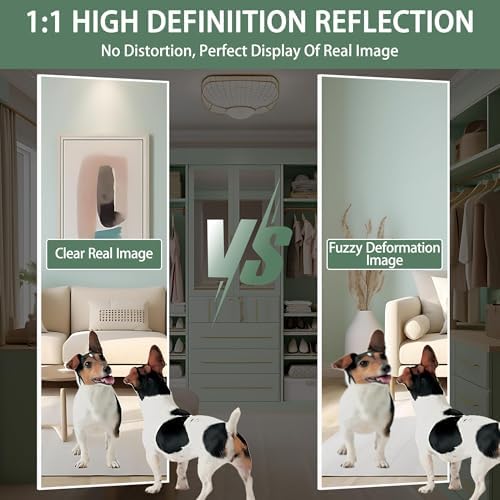 Hasipu Door Mirror Full Length, 51 x 16 Inch Full Body Wall Mirror Over The Door Hanging Mirror for Bedroom, Living Room, Cloakroom - Image 6