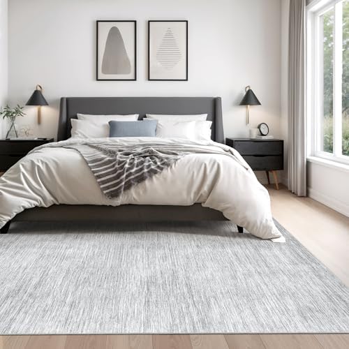 Valenrug 8x10 Area Rugs for Living Room, Large Washable Rug Non Slip Grey - Image 4