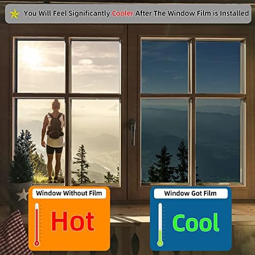 FuFin One-Way Window Privacy Film with Tools, Black 35.4"×196.9" - Image 4