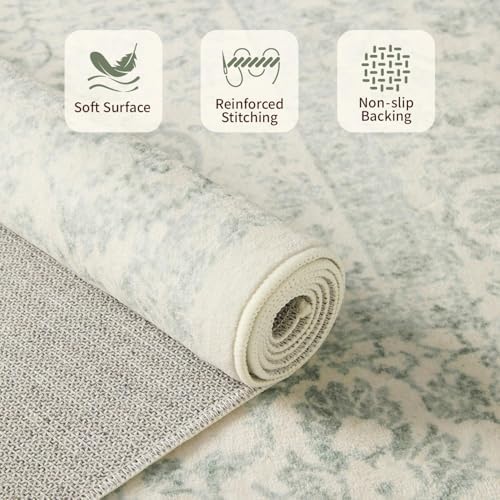 Rugxara 8x10 Area Rugs,Large Rugs for Living Room(Green) - Image 4