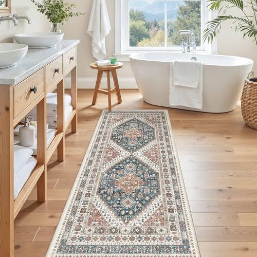 Madane Hallway Runner Rug 2x5 Washable Entry Rugs Non-Slip, Navy Blue - Image 5