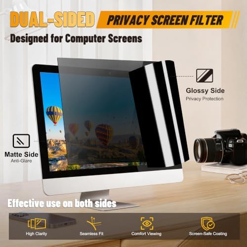 [2 Pack] 24 Inch Computer Monitor Privacy Screen, Blue Light Filter - Image 4
