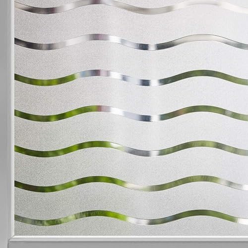 LEMON CLOUD Frosted Glass Window Privacy Film Decorative, 35.4″ x 157.4″ by LEMONCLOUD