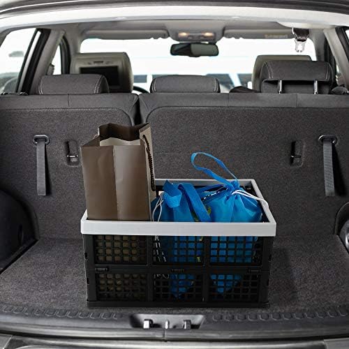 Kekow 30 L Black Plastic Collapsible Storage Basket, 3-Pack - Image 5
