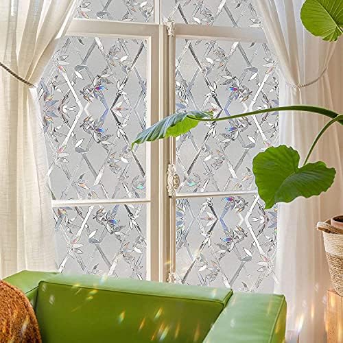 Window Privacy Film for Glass, Bamboo Fence Removable Static Film, 17.5x118.1 Inch - Image 2
