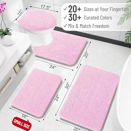 OLANLY Large Bathroom Rugs 59x35, Extra Soft Absorbent Chenille Bath Rugs - Image 2